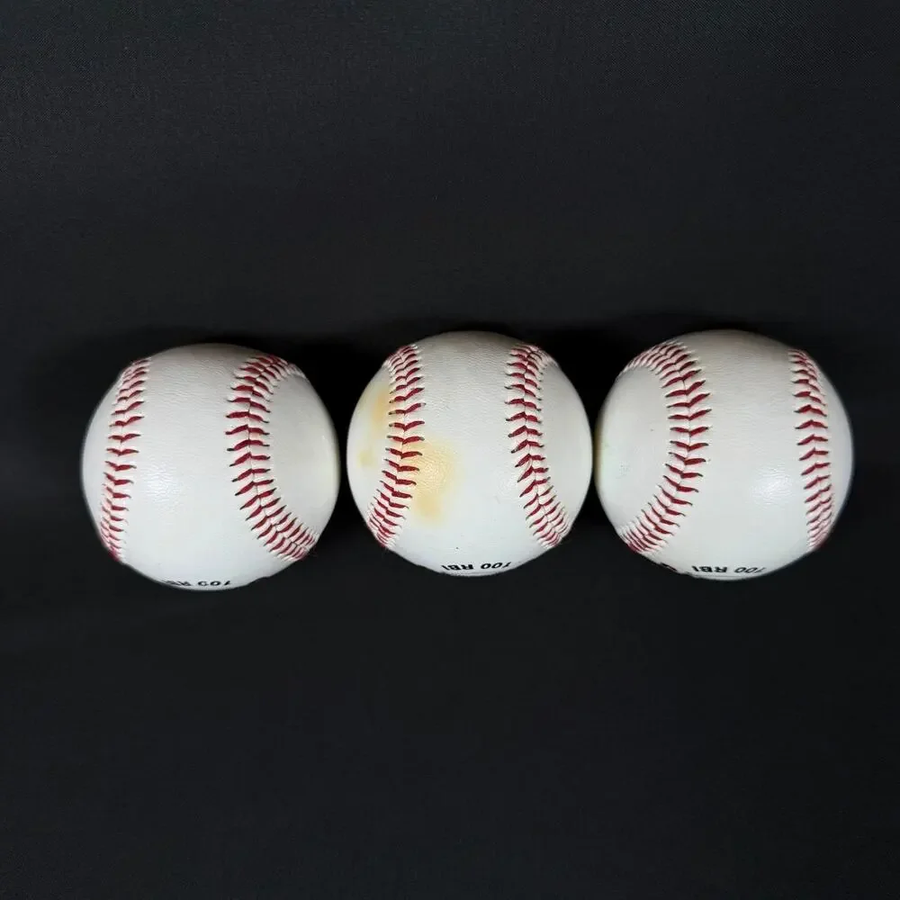 Lot of 3 Vintage ball 1997 J.T Show,Barry Bons,Jeff Kent Baseballs Giants MLB
